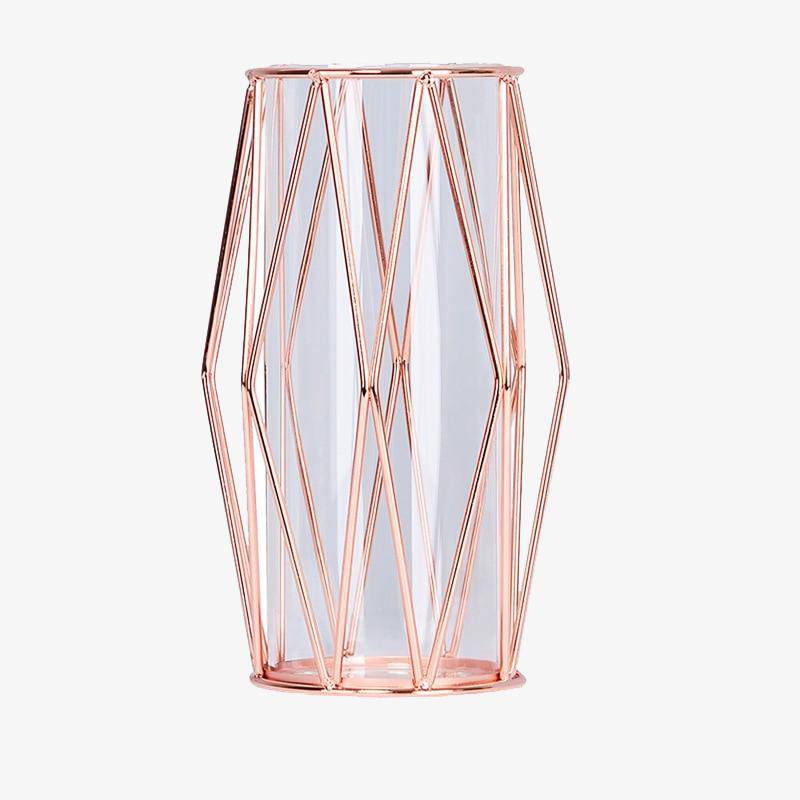 Vase design en métal et verre style Wedding - vue 2 sur 9