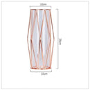 Vase design en métal et verre style Wedding