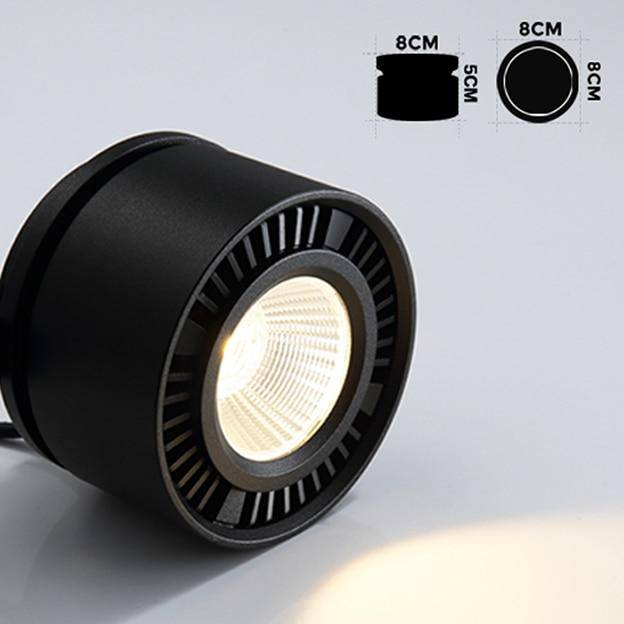 Spot moderne LED rond avec orientation à 360° Loft