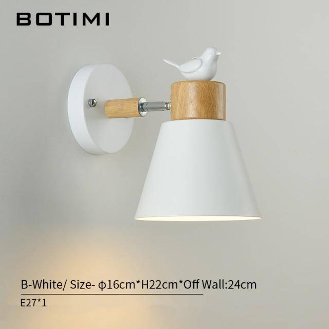 Applique murale moderne LED avec abat-jour métal style Bird - vue 4 sur 6