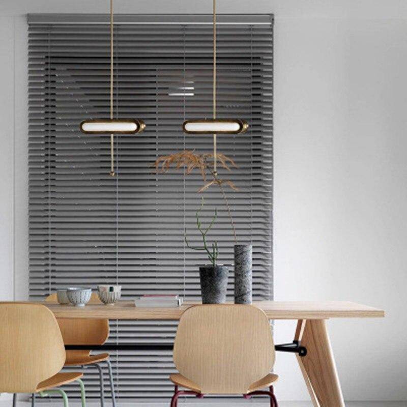 Suspension design LED arrondie en métal style Shining