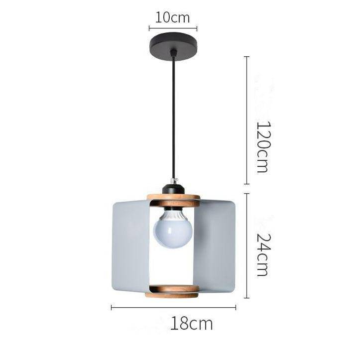 Suspension design cube ouvert de couleur Hand