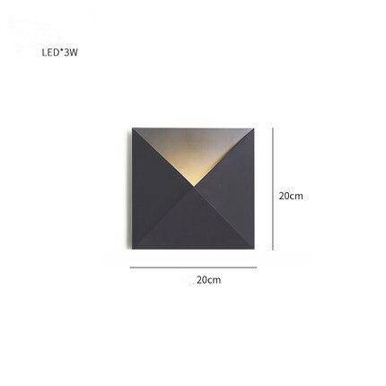 Applique murale design moderne carré et triangle Aisle - vue 12 sur 13