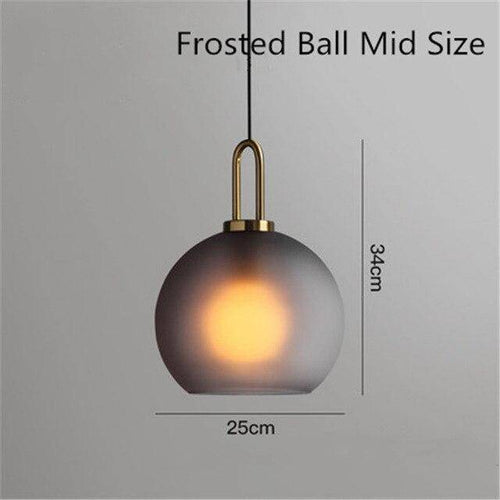 Suspension design en verre de plusieurs formes Loft