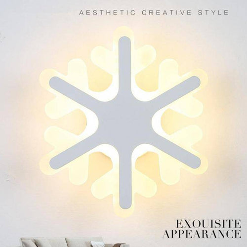 Applique murale LED flocon de neige