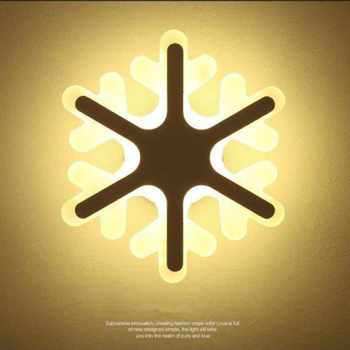 Applique murale LED flocon de neige