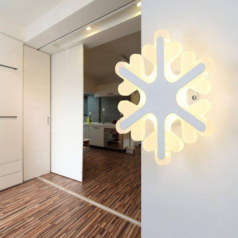Applique murale LED flocon de neige - vue 3 sur 5