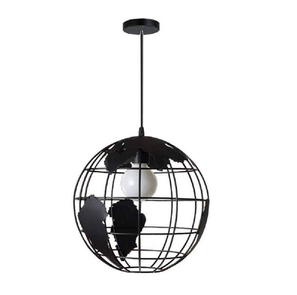Suspension design LED en forme de globe industriel style Terra - vue 4 sur 3