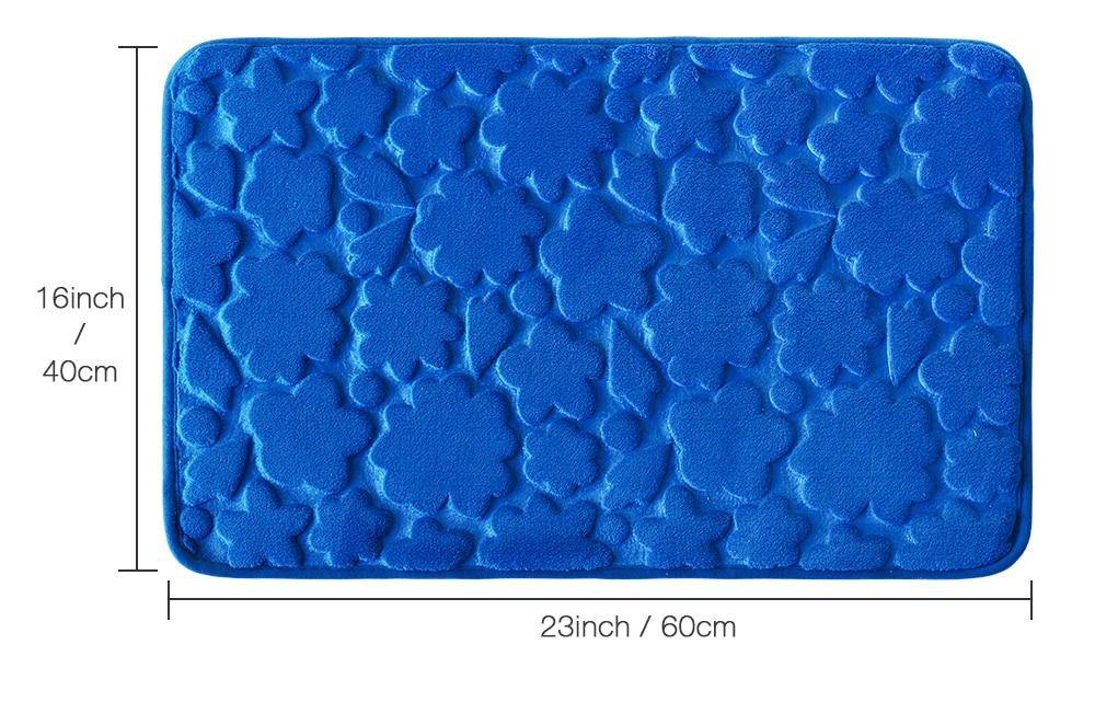 Tapis de bain rectangle coloré à figure en relief Confortable - vue 8 sur 8