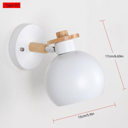 Applique murale moderne boule en métal Macaroon
