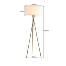 Lampadaire moderne LED tripod avec abat-jour cylindrique