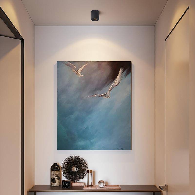 Spot design à LED cylindre en métal style Loft - vue 2 sur 6