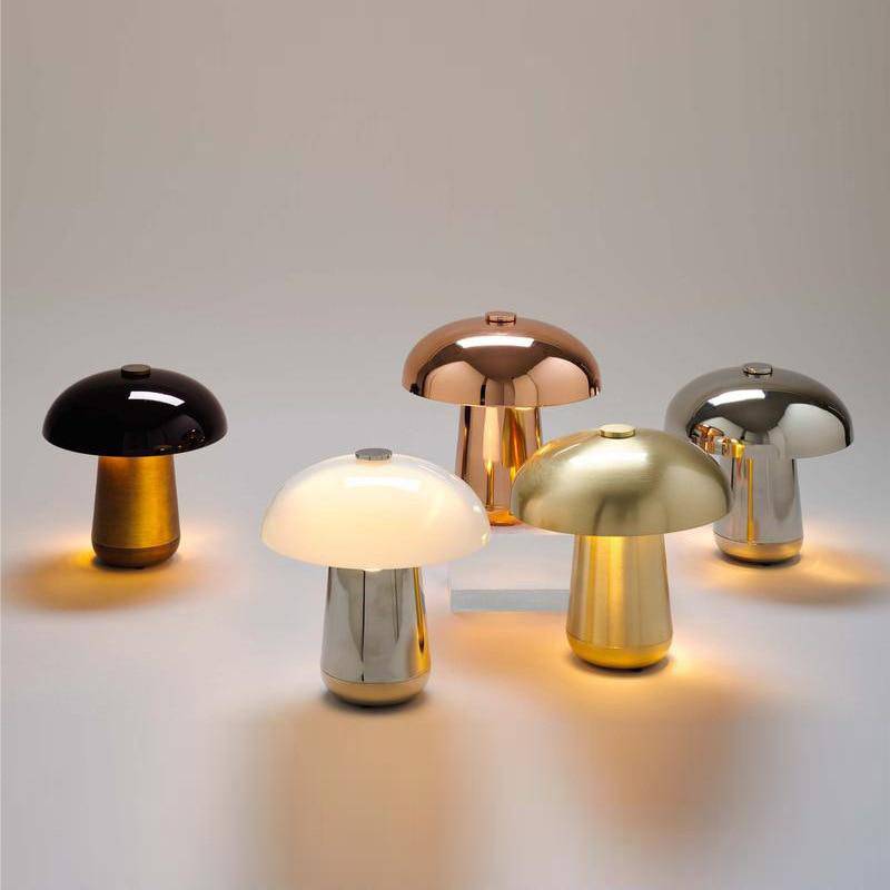 Lampe à poser design à LED en métal style mushroom - vue 6 sur 16
