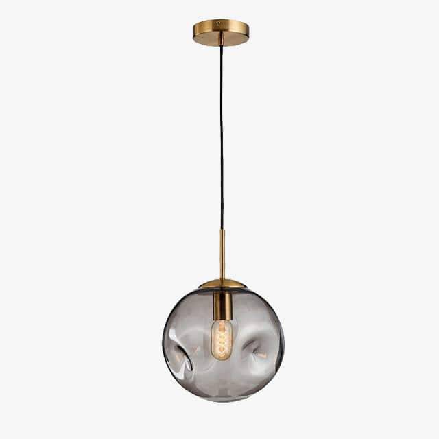 Suspension design à LED boule déformée en verre Head - vue 8 sur 9