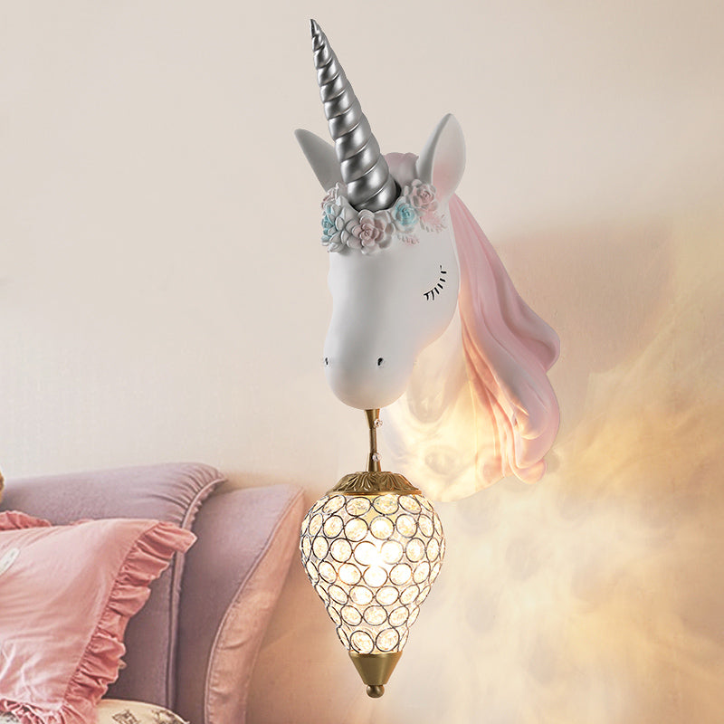 Applique murale moderne en forme de licorne pour enfant Eysa - vue 5 sur 8