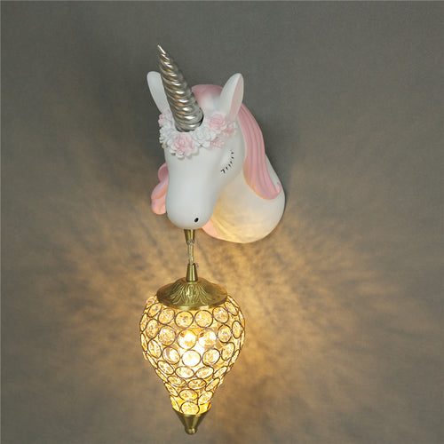 Applique murale moderne en forme de licorne pour enfant Eysa
