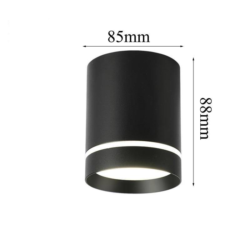 Spot moderne LED cylindre métal coloré Loft