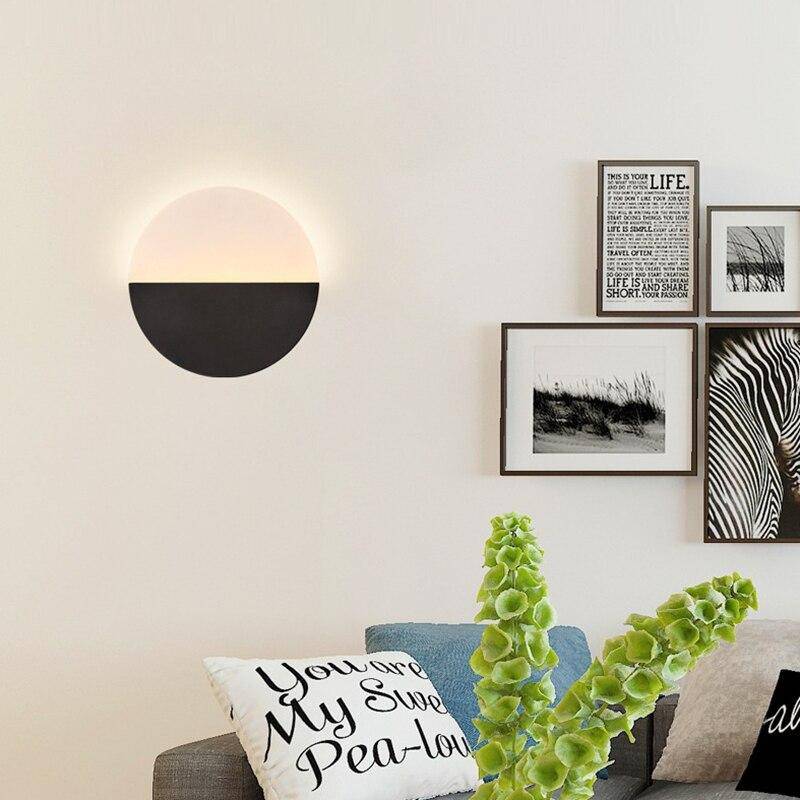 Applique murale design à LED disque en métal Loft Home