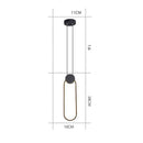 Suspension design LED avec cercle lumineux Lofty