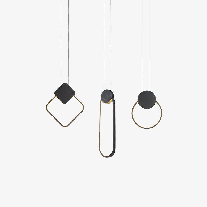 Suspension design LED avec cercle lumineux Lofty - vue 2 sur 7