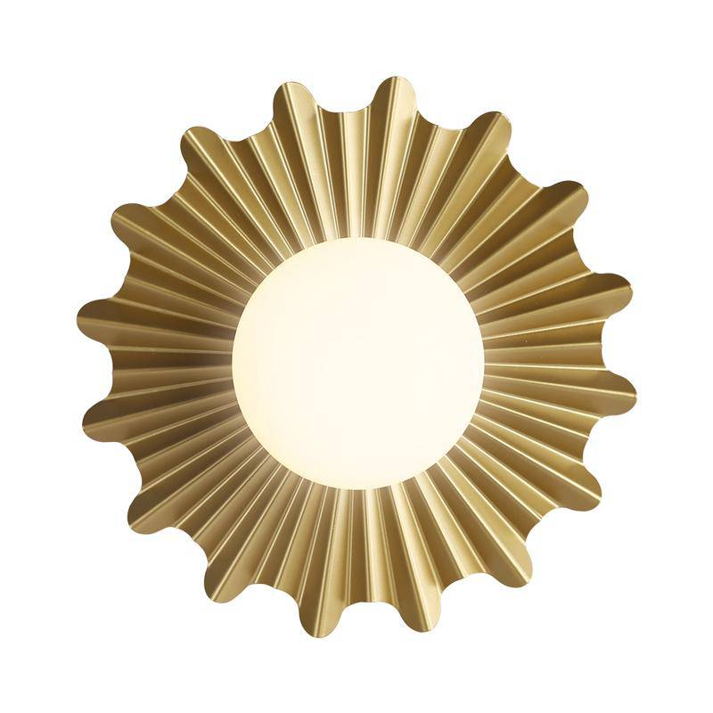 Applique murale design LED dorée style Creative Sun - vue 4 sur 4