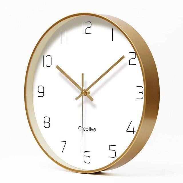 Horloge murale ronde avec chiffres 30cm Paro