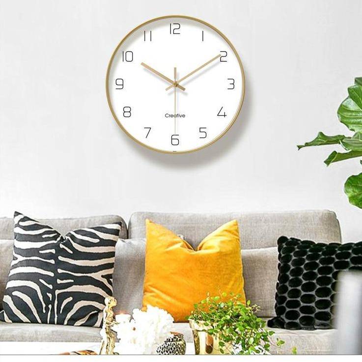 Horloge murale ronde avec chiffres 30cm Paro - vue 3 sur 7