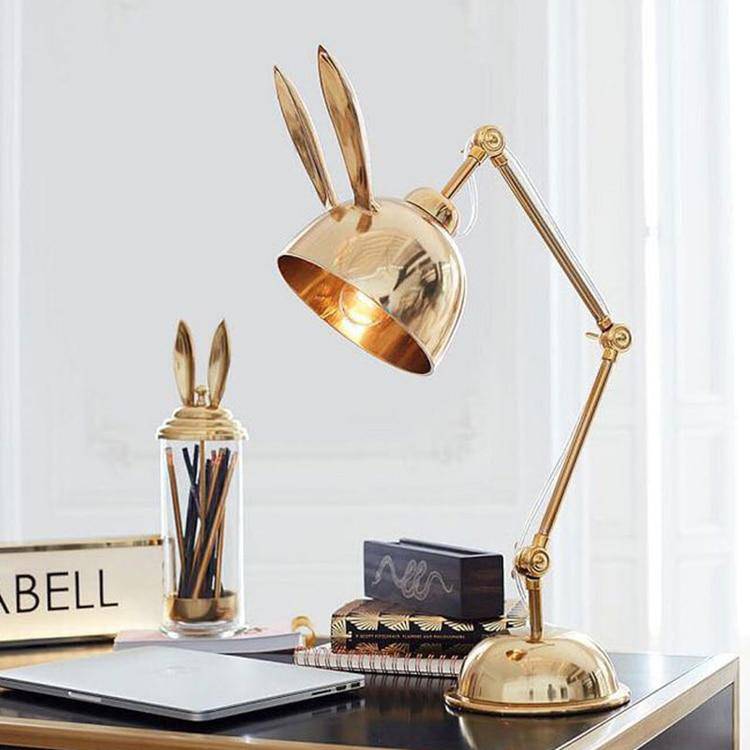 Lampe à poser LED à oreilles métalliques Lapin ou Chat - vue 7 sur 11