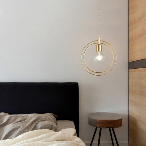 Suspension moderne LED avec formes géometriques Yria
