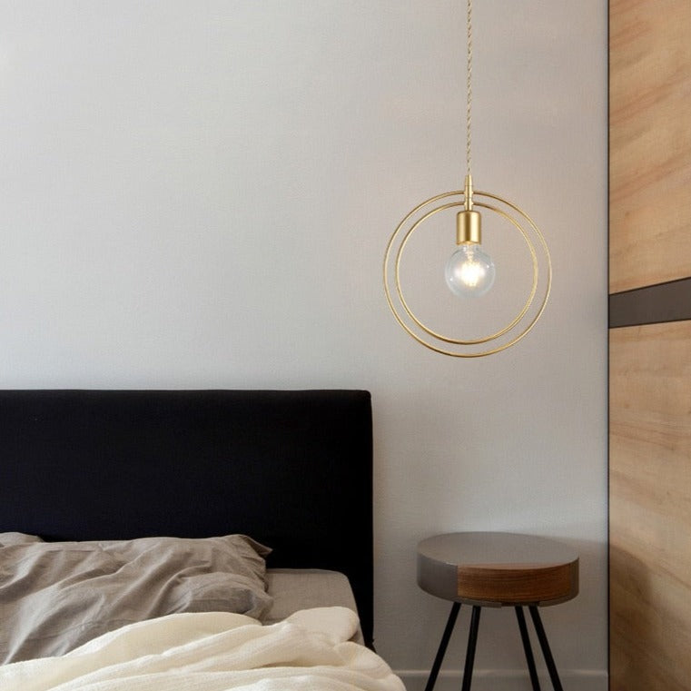 Suspension moderne LED avec formes géometriques Yria - vue 3 sur 10