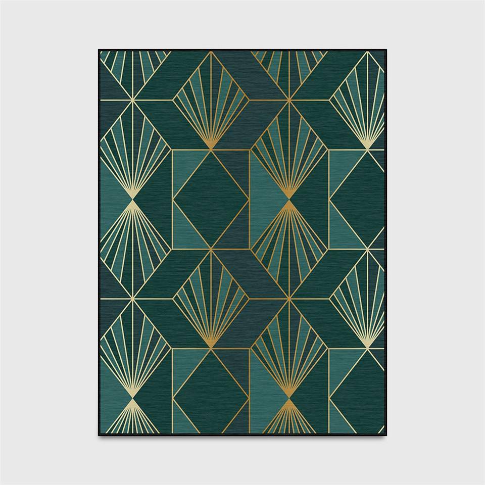 Tapis rectangle vintage aux formes géométriques Luxury Floor A - vue 4 sur 3