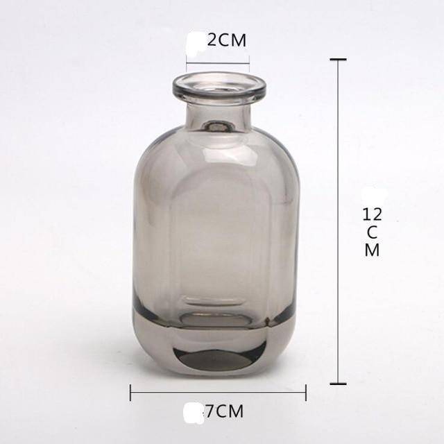 Vase en verre cristal coloré style parfumerie