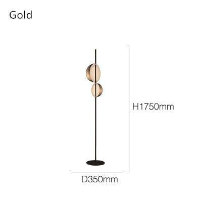 Lampadaire design moderne LED avec abat-jour double en métal Créative - vue 6 sur 7