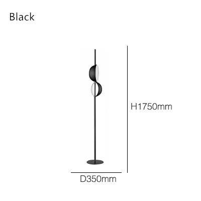 Lampadaire design moderne LED avec abat-jour double en métal Créative - vue 8 sur 7