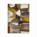Tapis rectangle coloré style tableau abstrait