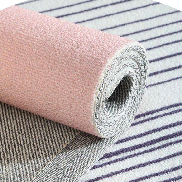 Tapis moderne rectangle blanc et beige style Nordic design - vue 7 sur 6
