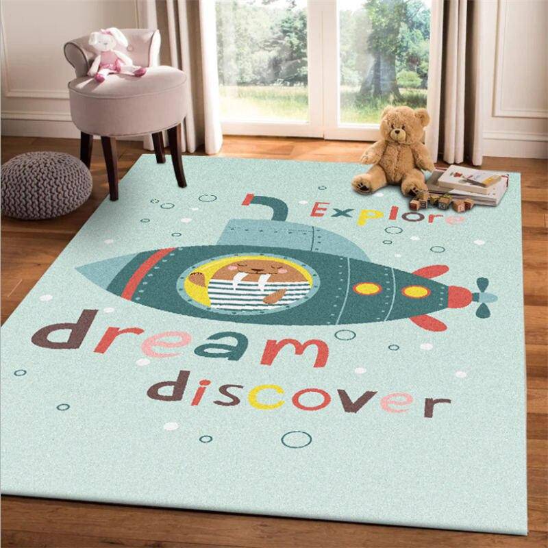 Tapis rectangle pour enfant dessin animé Cartoo - vue 3 sur 5