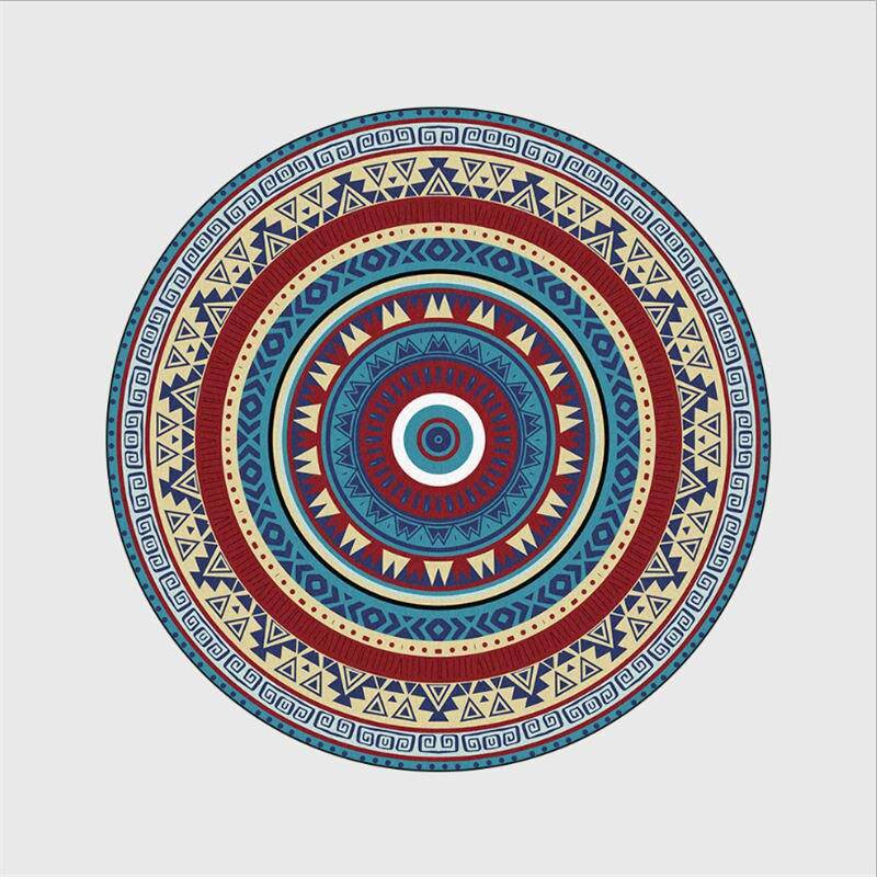 Tapis rond motifs multicolores Bohemia - vue 6 sur 5