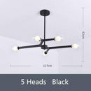 Lustre design LED boule de verre