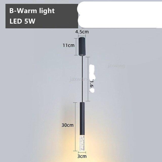 Suspension design LED en tube cylindrique métal Bar - vue 12 sur 12