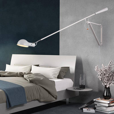 Applique murale design LED avec bras en métal style Loft
