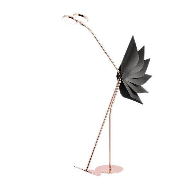 Lampadaire design LED en forme d'autruche Créative