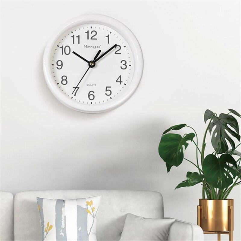 Horloge murale 15cm avec bordure colorée Round