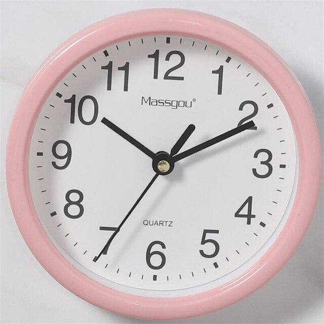 Horloge murale 15cm avec bordure colorée Round