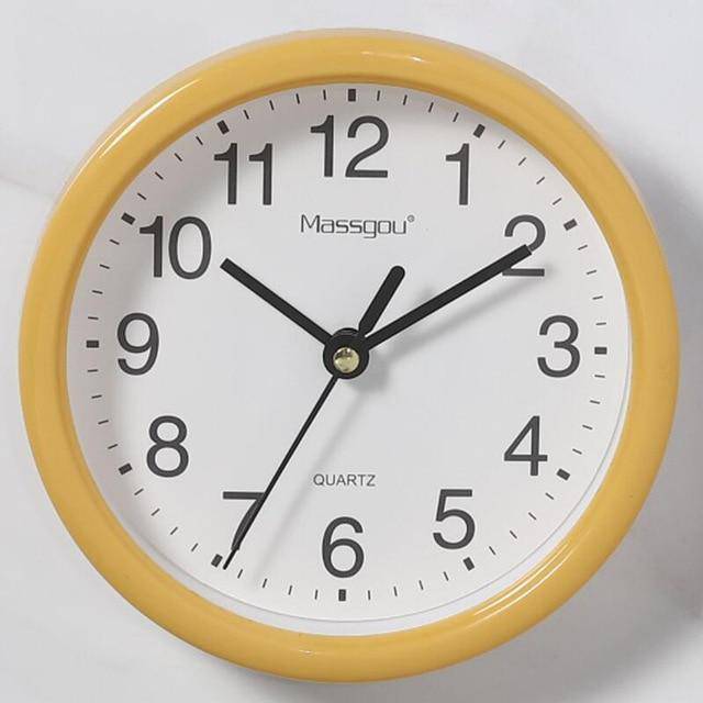 Horloge murale 15cm avec bordure colorée Round