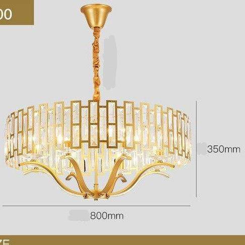 Suspension design LED dorée avec abat-jour en verre style Hotel - vue 7 sur 9
