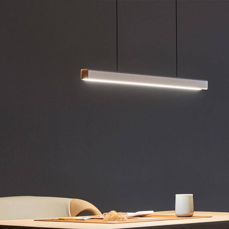 Suspension design LED allongé style Scandinave