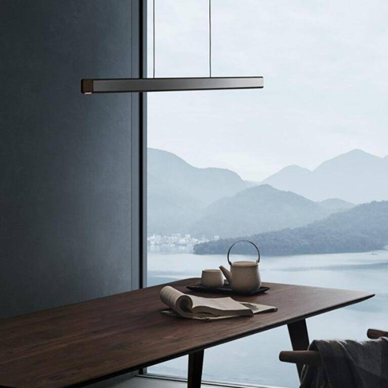 Suspension design LED allongé style Scandinave