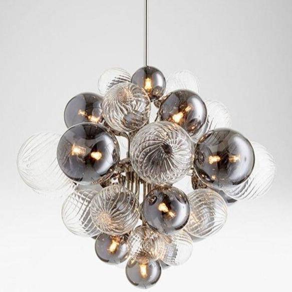 Suspension design LED avec plusieurs boules en verre Ball