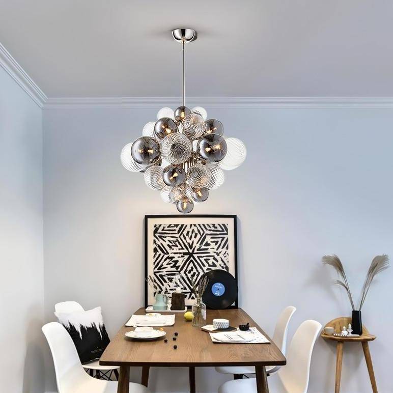 Suspension design LED avec plusieurs boules en verre Ball